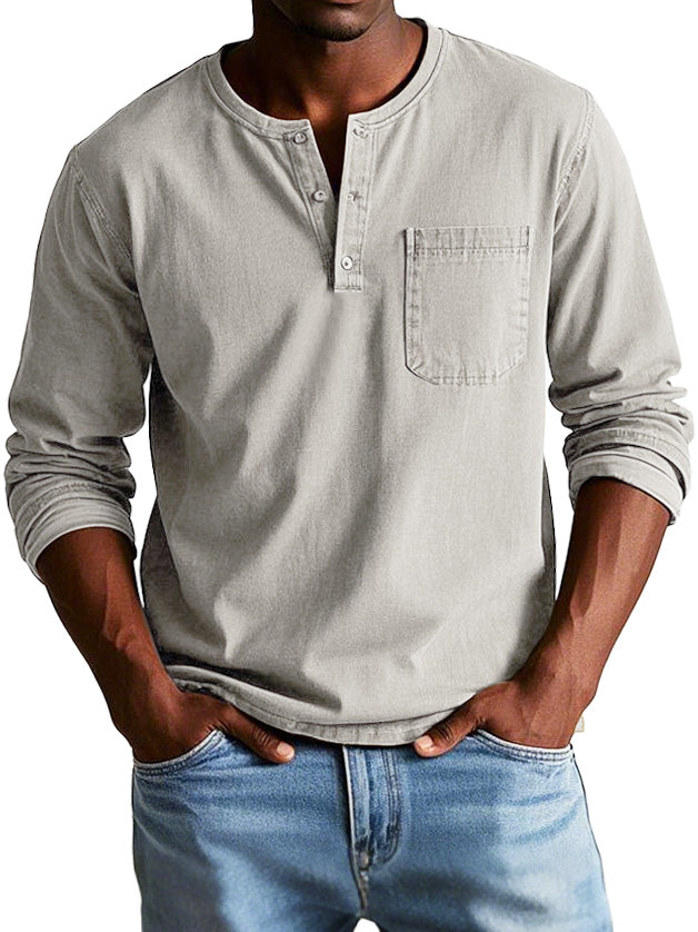 Lenoir™ | Chemise Vintage à Manches Longues