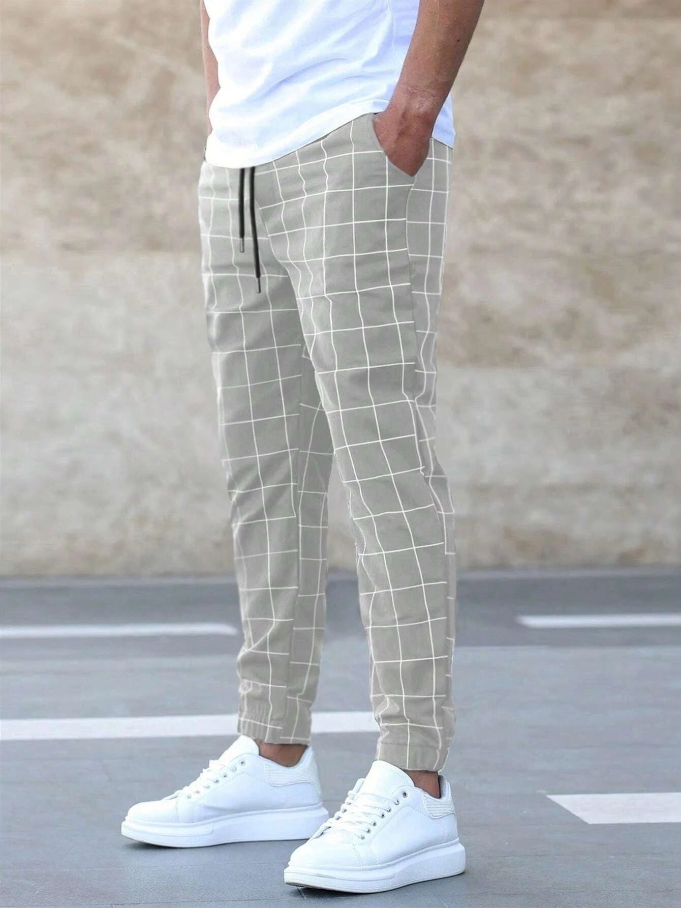 Lenoir™ | Pantalon jogger à carreaux pour homme