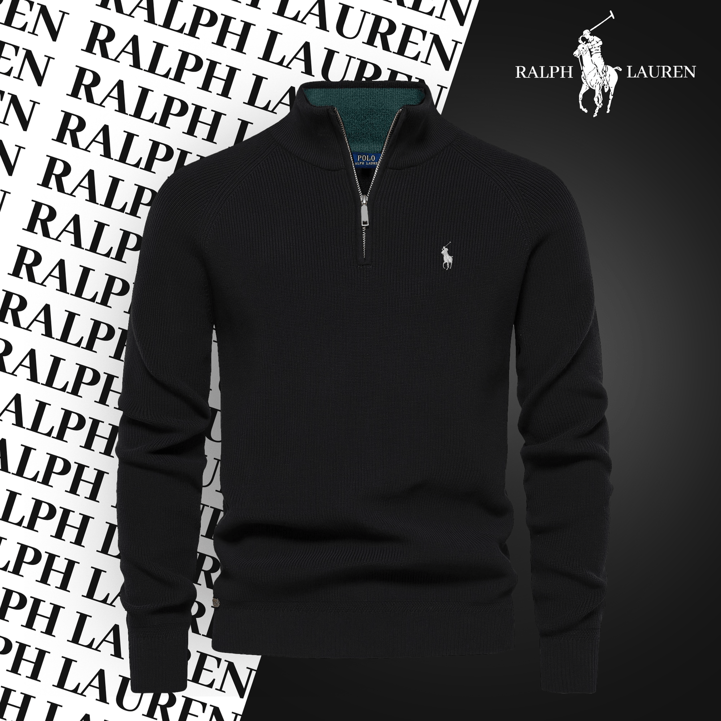 Pull Col Zippé  R&L (Offre à Durée Limitée)